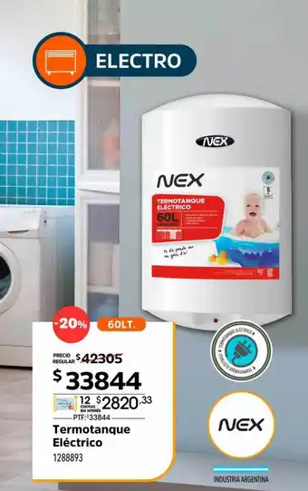 Easy Termotanque Eléctrico Nex oferta