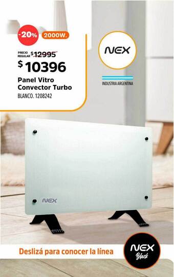Panel Vitro Convector Turbo Nex