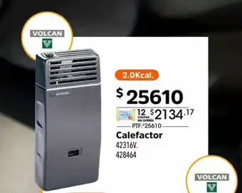 Easy Calefactor Volcan oferta