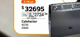 Easy Calefactor 46316v. 428468 oferta