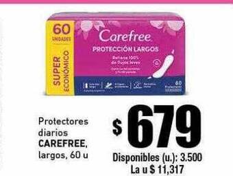 Cooperativa Obrera Protectores Diarios Carefree oferta