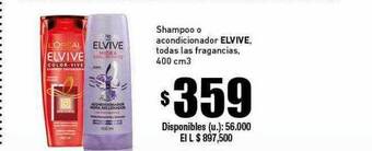 Cooperativa Obrera Shampoo O Acondicionador Elvive oferta