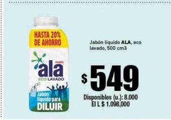 Cooperativa Obrera Jabón Liquido Ala Eco Lavado oferta