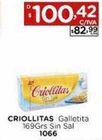 Hipermay Criollitas Galletitas Sin Sal oferta