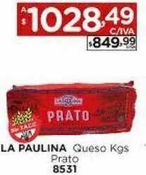 Hipermay La Paulina Queso Kgs Prato oferta
