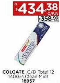 Hipermay Colgate C-d Total 12 Clean Mint oferta