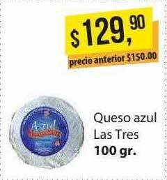Supermercados Damesco Queso Azul Las Tres oferta