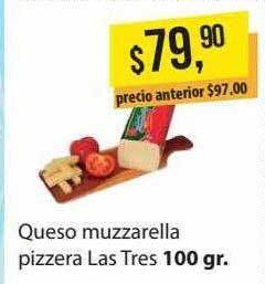 Supermercados Damesco Queso Muzzarella Pizzera Las Tres oferta