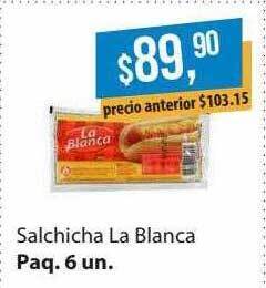 Supermercados Damesco Salchicha La Blanca oferta