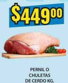 Supermercados Damesco Pernil O Chuletas De Cerdo Kg oferta