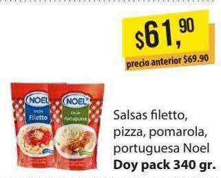 Supermercados Damesco Salsas Filetto Pizza Pomarola Portuguesa Noel oferta