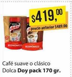 Supermercados Damesco Café Suave O Clasico Dolca oferta