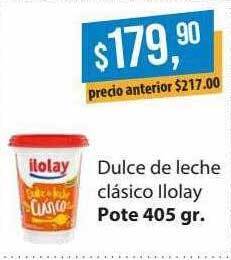 Supermercados Damesco Dulce De Leche Clasico Ilolay oferta