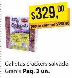 Supermercados Damesco Galletas Crackers Salvado Granix oferta