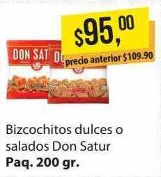 Supermercados Damesco Bizcochitos Dulces O Salados Don Satur oferta