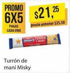 Supermercados Damesco Turrón De Mani Misky oferta