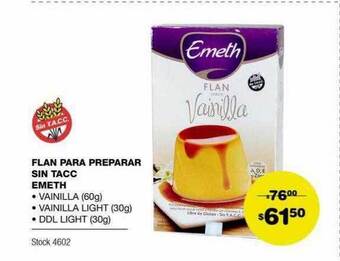 Atomo Conviene Flan Para Preparar Sin Tacc Emeth oferta