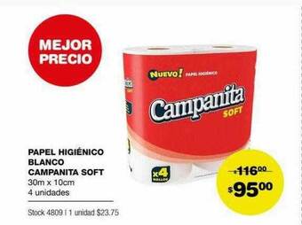 Atomo Conviene Papel Higiénico Blanco Campanita Soft oferta