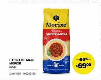 Atomo Conviene Harina De Maiz Morixe oferta