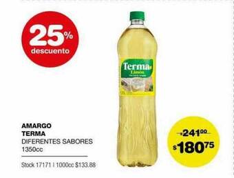 Atomo Conviene Amargo Terma 25% Descuento oferta
