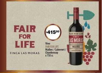 Atomo Conviene Vino Fair For Life Malbec Cabernet Chardonnay oferta