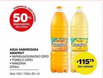 Atomo Conviene Agua Saborizada Awafrut oferta