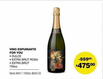 Atomo Conviene Vino Espumante For You oferta