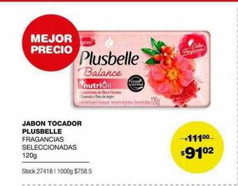 Atomo Conviene Jabon Tocador Plusbelle oferta