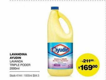 Atomo Conviene Lavandina Ayudin Lavanda Triple Poder oferta