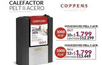 Petenatti Hogar Coppens Calefactor Pelt II Acero oferta