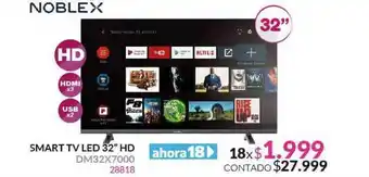 Petenatti Hogar Noblex Smart TV Led 32 oferta