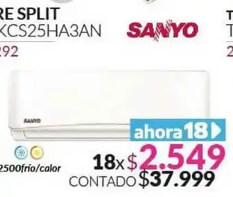 Petenatti Hogar Sanyo Aire Split 96KCS25HA3AN oferta