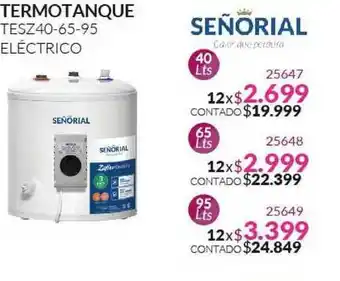Termotanque TESZ40-65-95 Eléctrico
