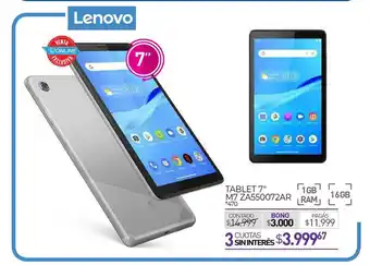La Anonima Lenovo Tablet 7'' M7 Za550072ar oferta