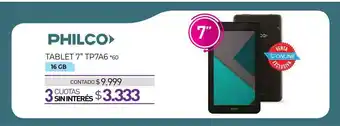 La Anonima Philco Tablet 7'' Tp7a6 oferta