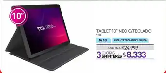 La Anonima Tablet 10'' Neo C Teclado oferta