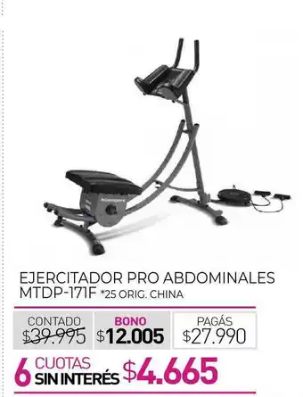 Ejericatador Pro Abdominales Mtdp-171f