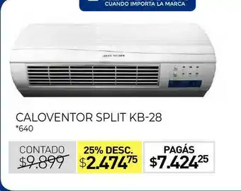 La Anonima Caloventor Split Kb-28 oferta