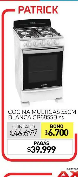La Anonima Cocina Multigas 55cm Blanca oferta