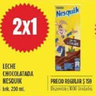 Supermercados Vea Nesquik Leche Chocolatada 200 ml oferta