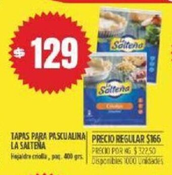 Supermercados Vea La Salteña Tapas Para Pascualina oferta