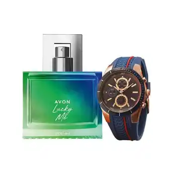 Avon Set x2 lucky me him + reloj ray contado oferta