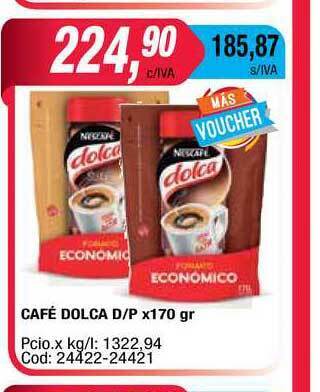 Maxiconsumo Cafe Dolca D-p x 170gr oferta