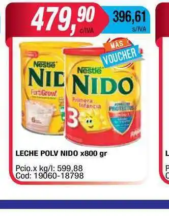 Maxiconsumo Leche Polv Nido x 800gr oferta