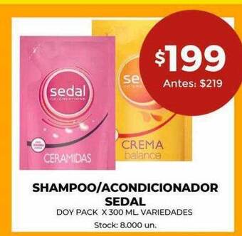 Super MAMI Shampoo Acondicionador Sedal oferta