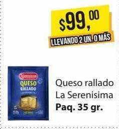 Supermercados Damesco Queso Rallado La Serenisima oferta