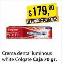 Supermercados Damesco Crema Dental Luminous White Colgate oferta