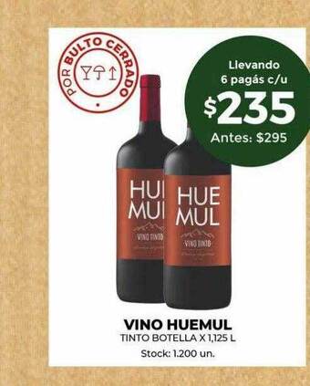 Super MAMI Vino Huemul Tinto oferta