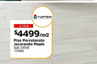 Easy Piso Porcelanato Jacaranda Maple Yurtbay oferta