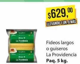 Supermercados Damesco Fideos Largos O Guiseros La Providencia oferta